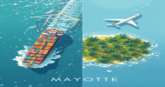 Comparaison transport maritime et aérien vers Mayotte et La Réunion, cargo et avion cargo
